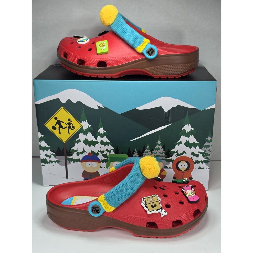 Crocs South Park Eric Cartman Classic Clog Red NWT Men 9 Women 11